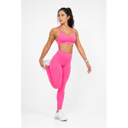 Legging sport femme rose